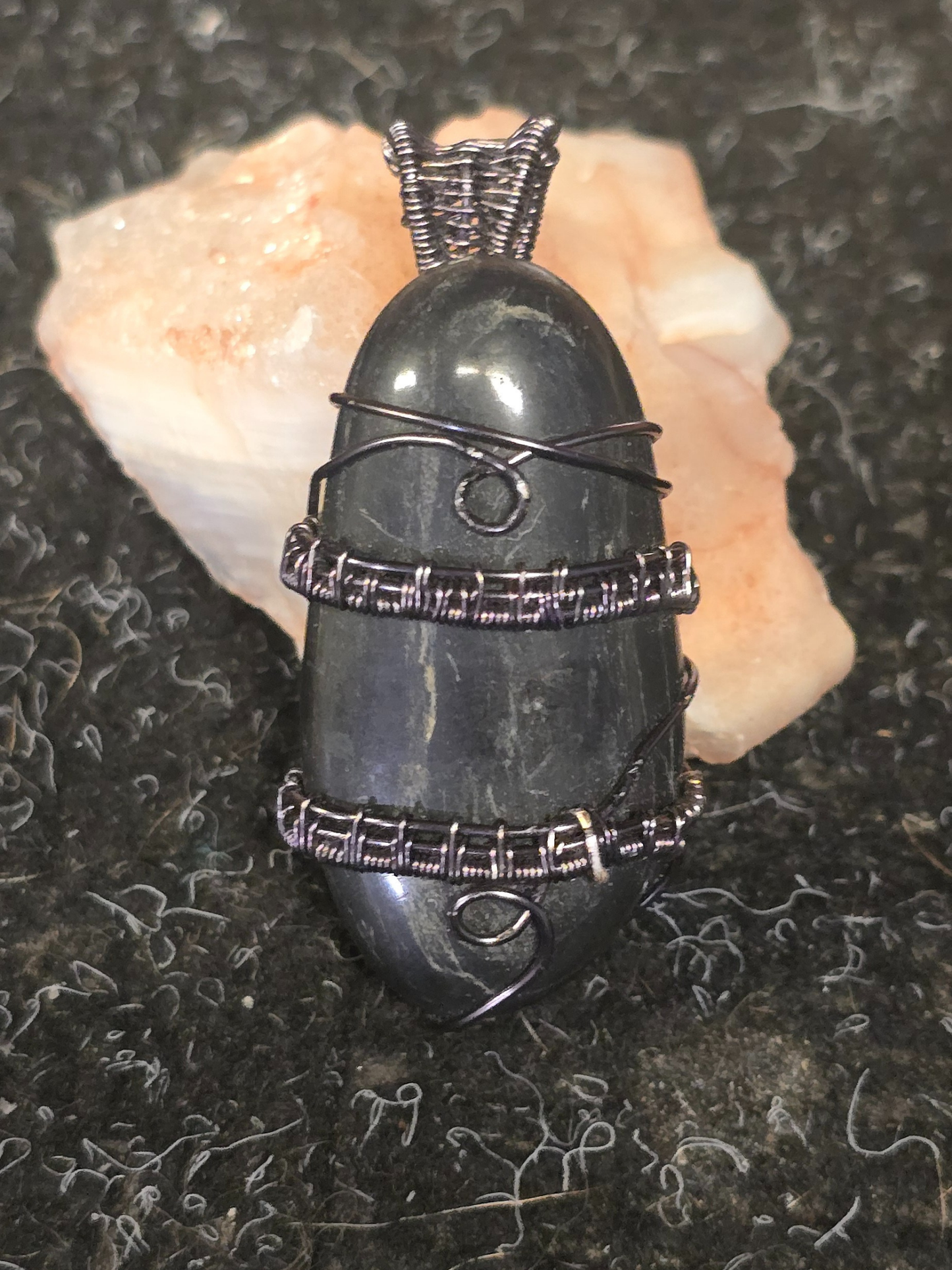 Midnight River Stone Pendant