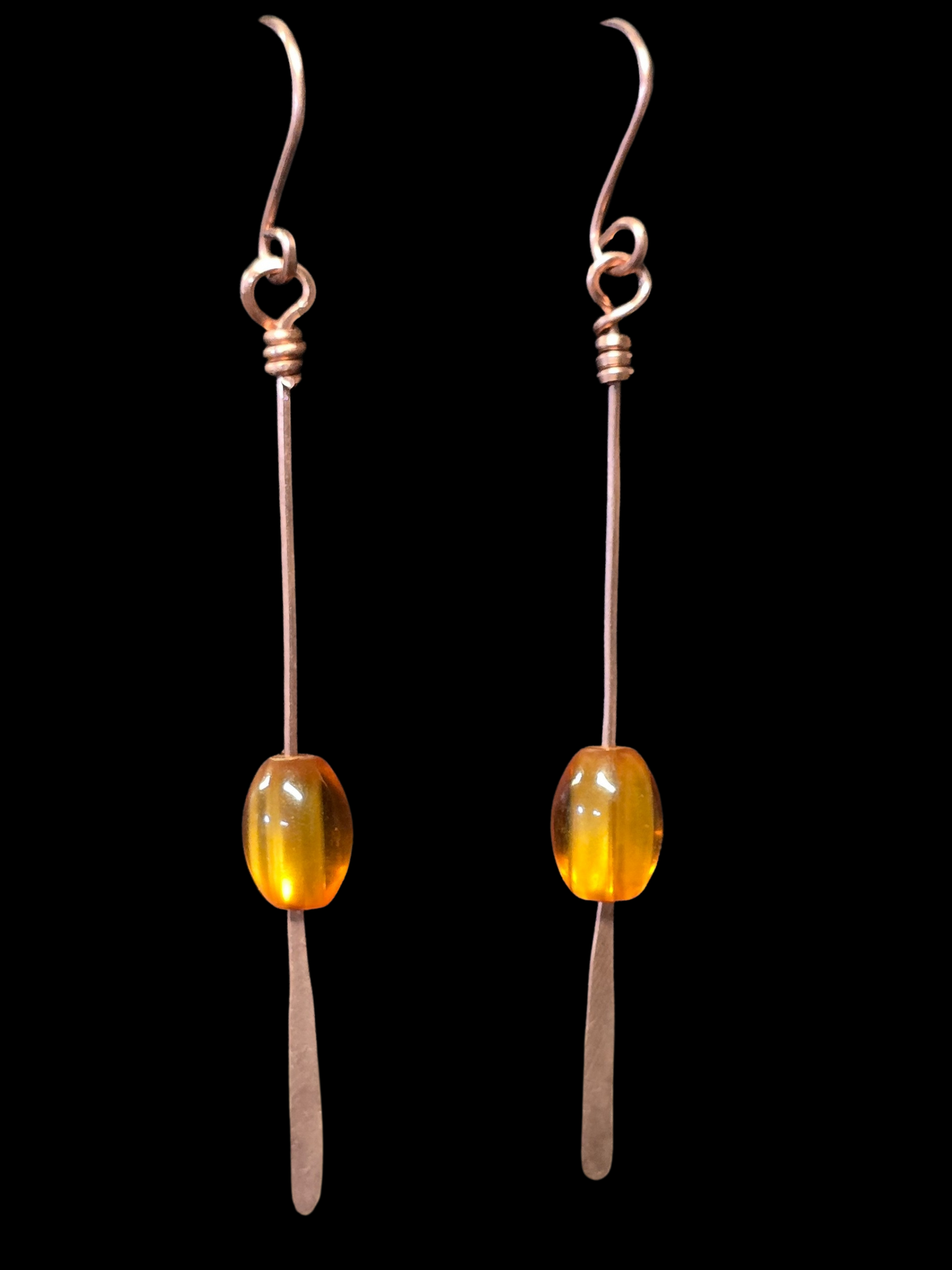 Amber Dawn Drop Earrings