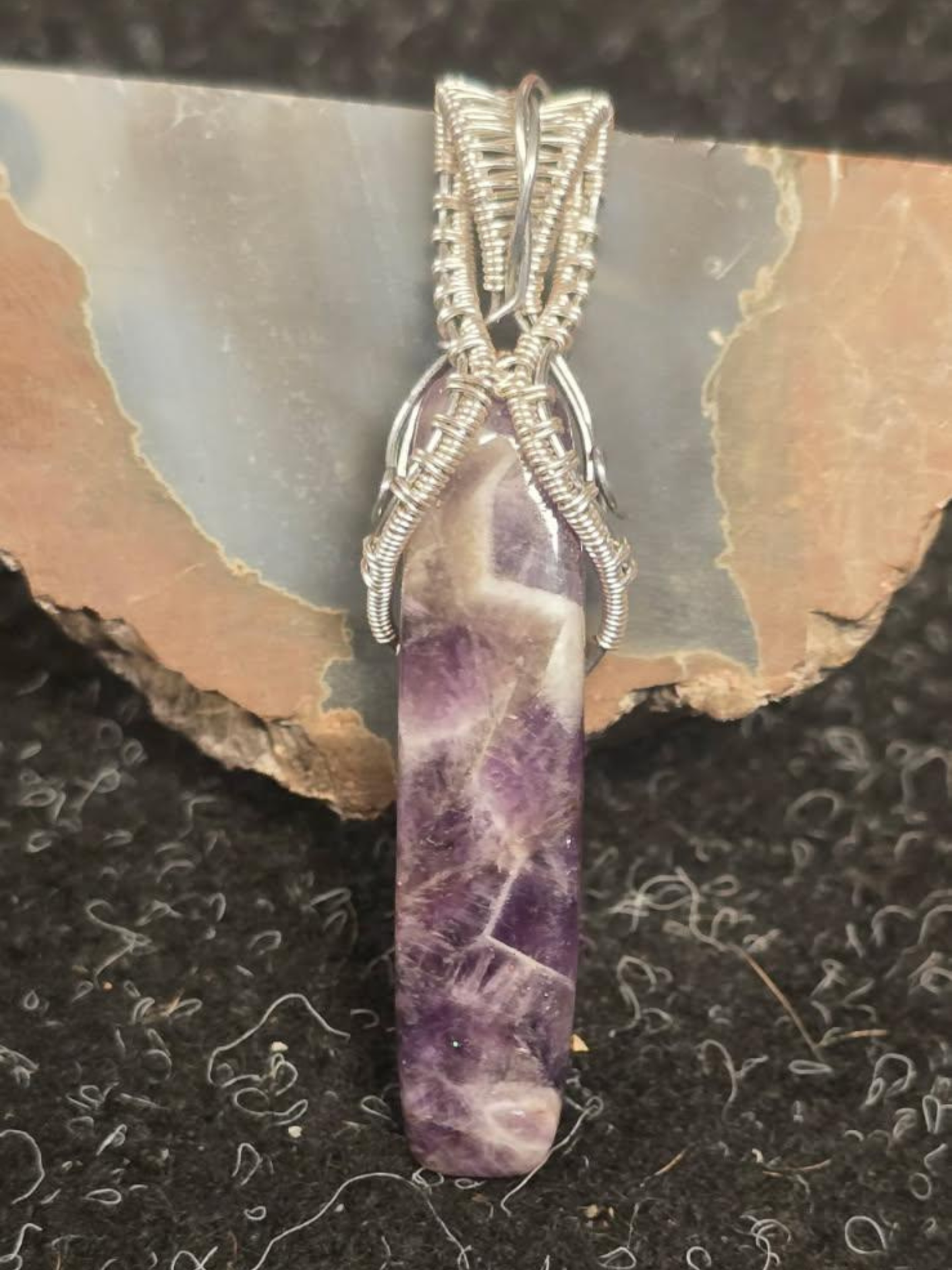 Twilight Veil Amethyst Pendant
