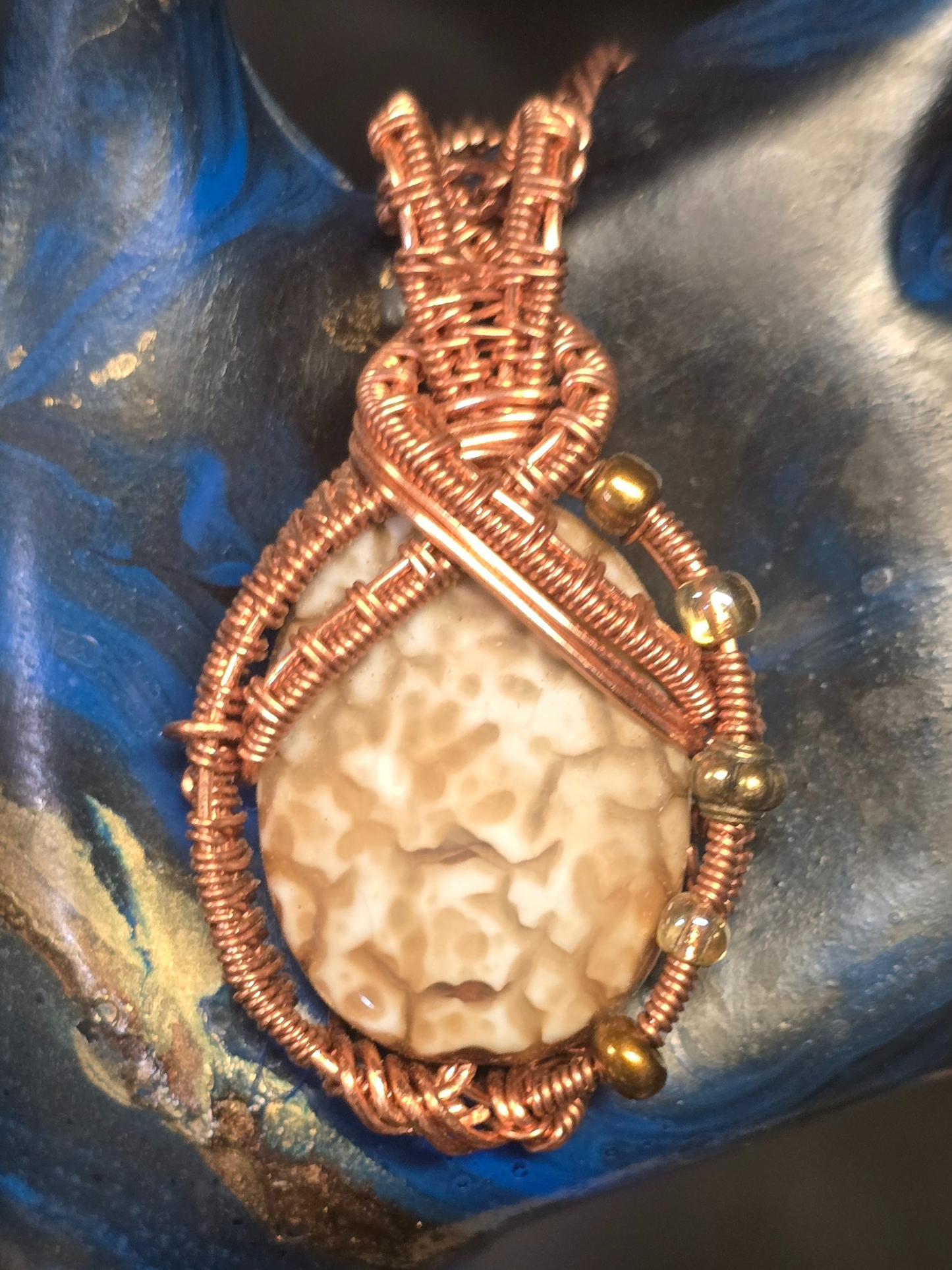 Riverbed Fossil Pendant