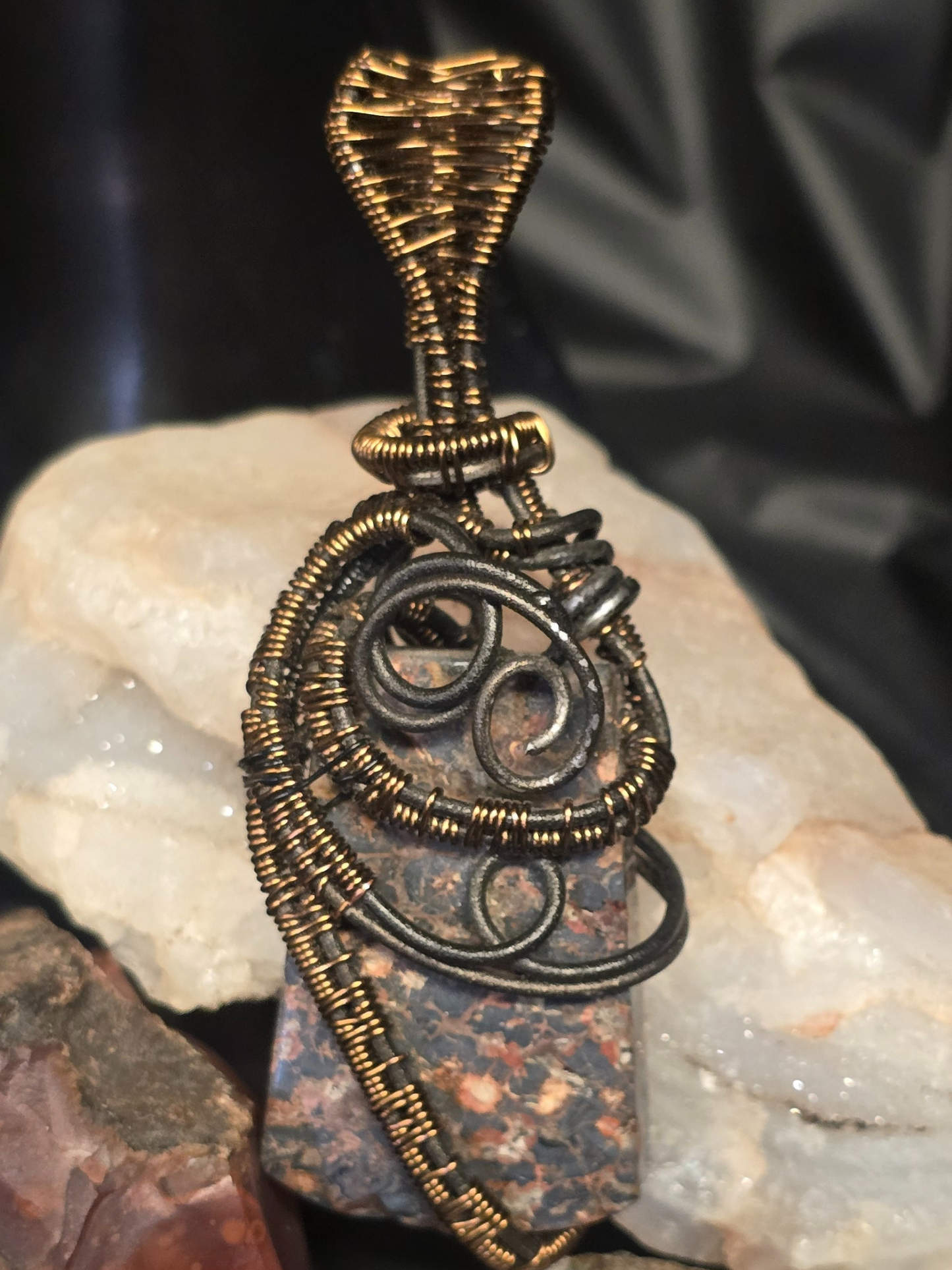 Earthbound Spiral Jasper Pendant