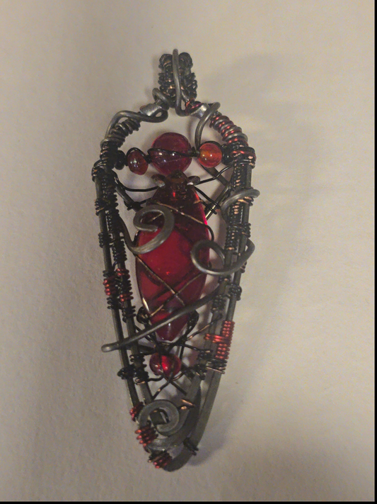 Crimson Ember Pendant