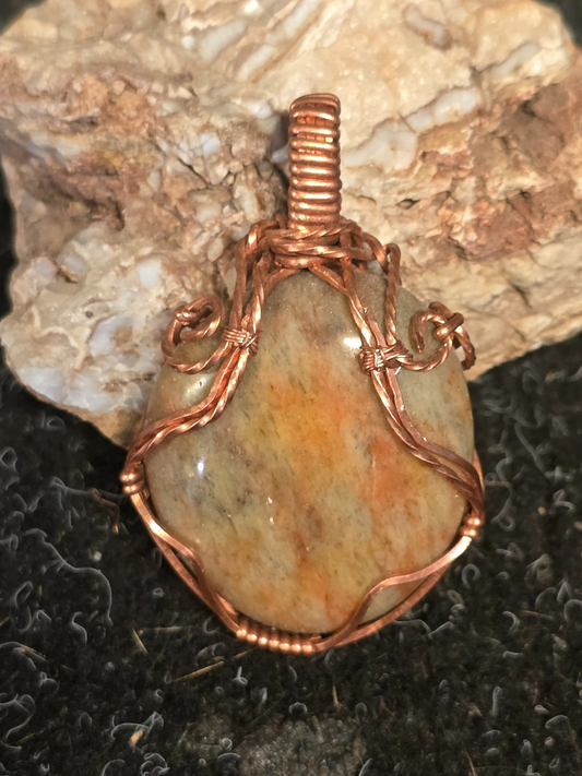 Autumn Hearth Copper Pendant