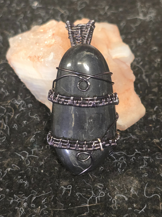 Midnight River Stone Pendant