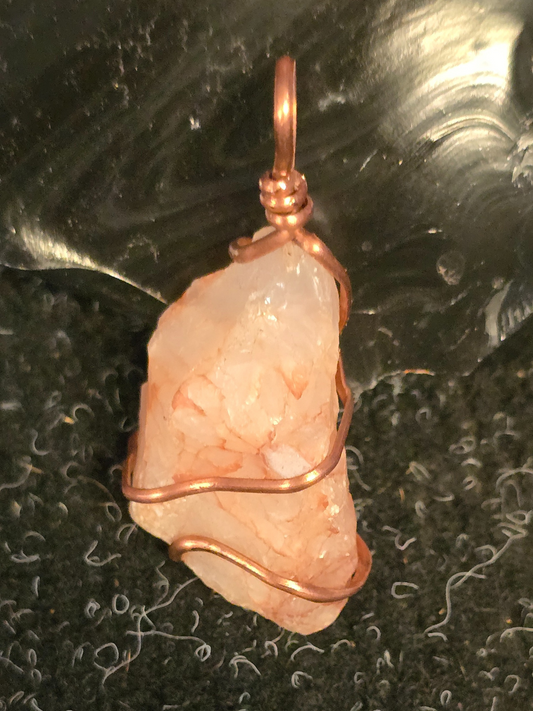 Blushing Dawn Quartz Pendant