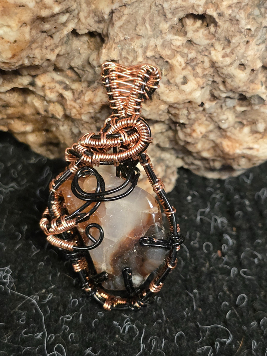Earthbound Swirl Agate Pendant
