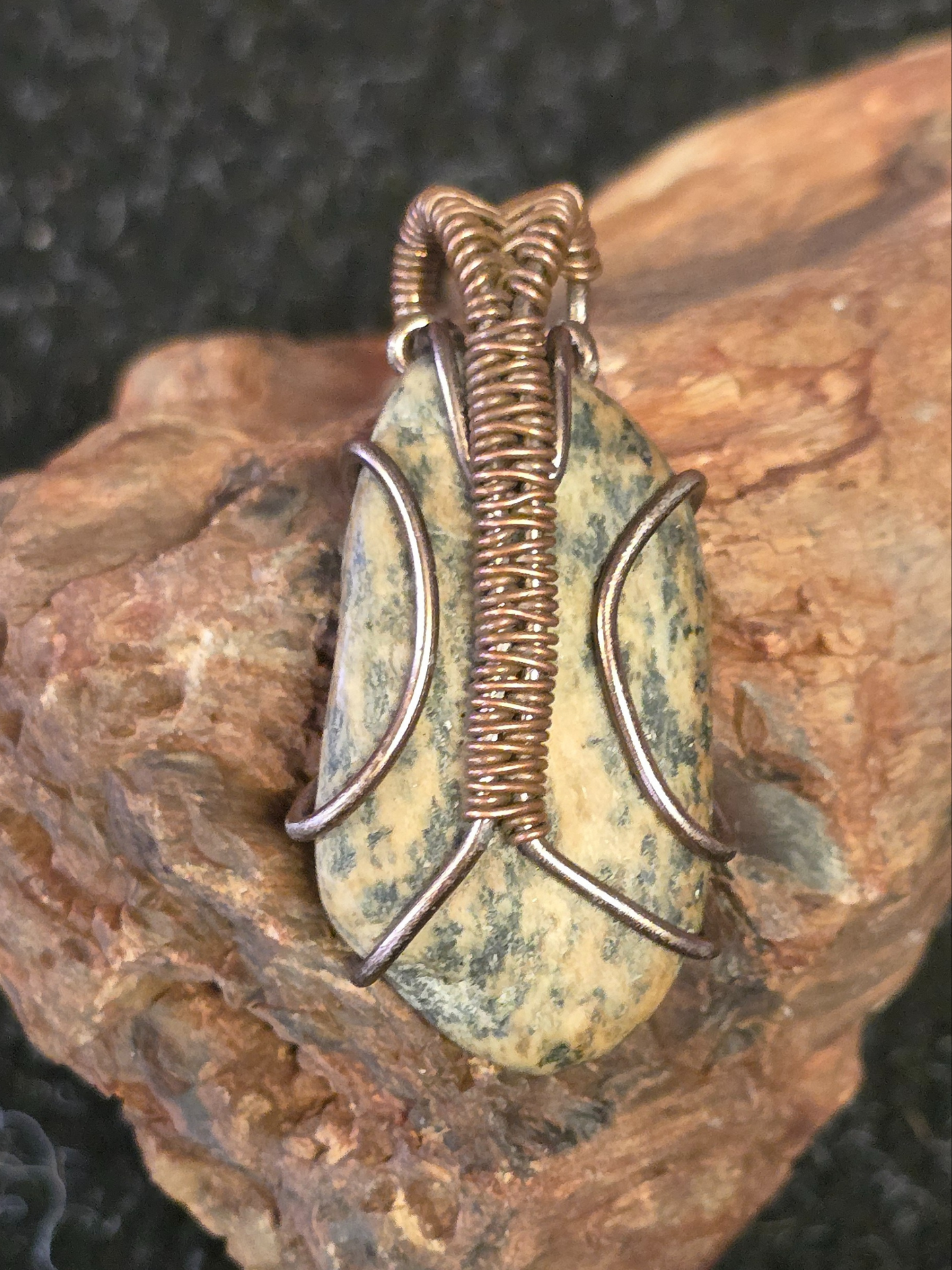 Forest Echoes Jasper Pendant
