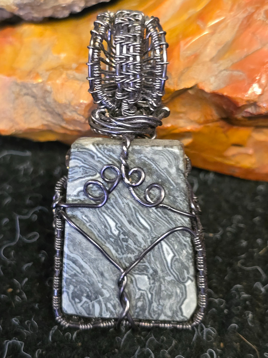 Storm Vein Jasper Pendant