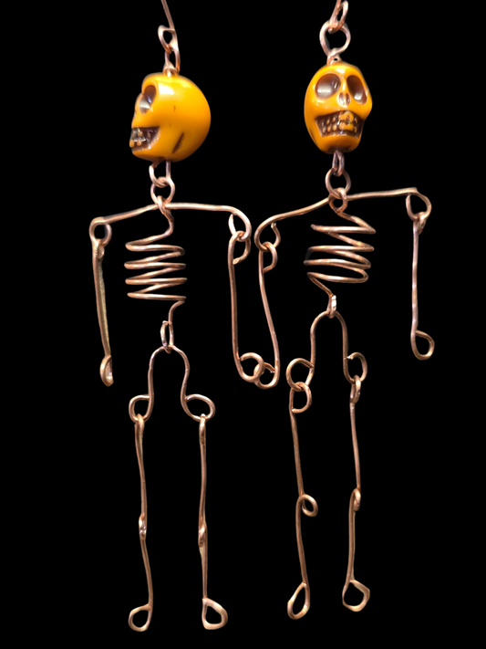Harvest Skeleton Dancer Earrings