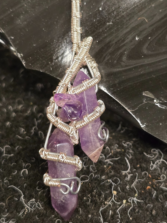 Violet Cascade Pendant