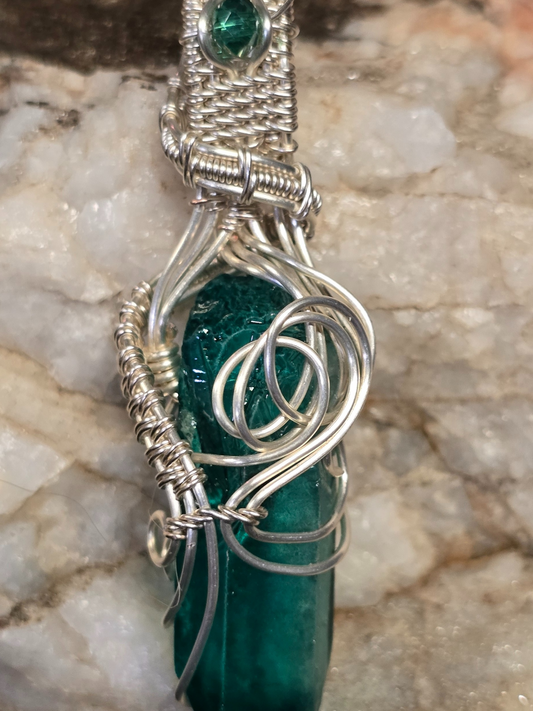Emerald Forest Stream Pendant