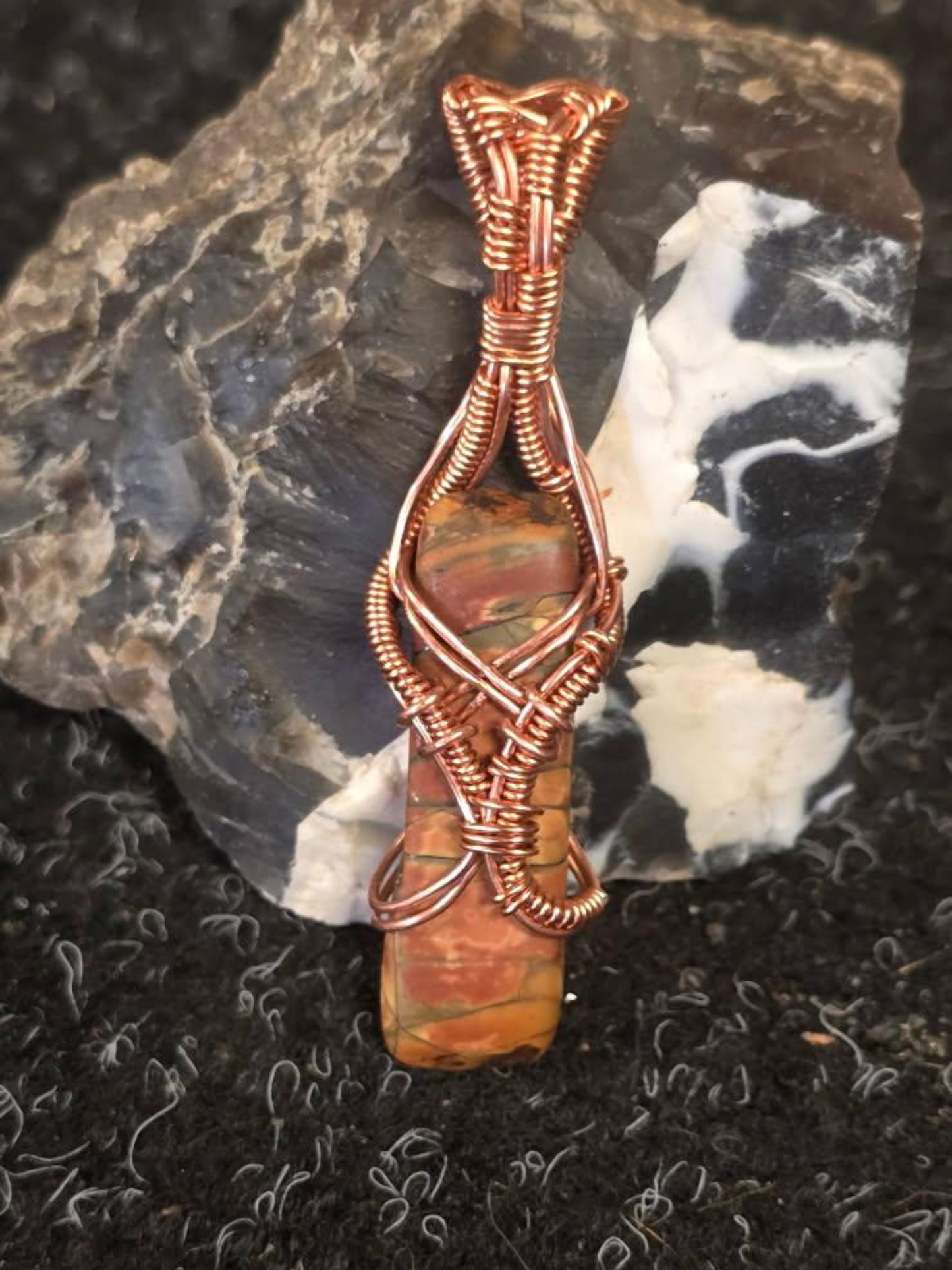 Autumn Flame Jasper Pendant