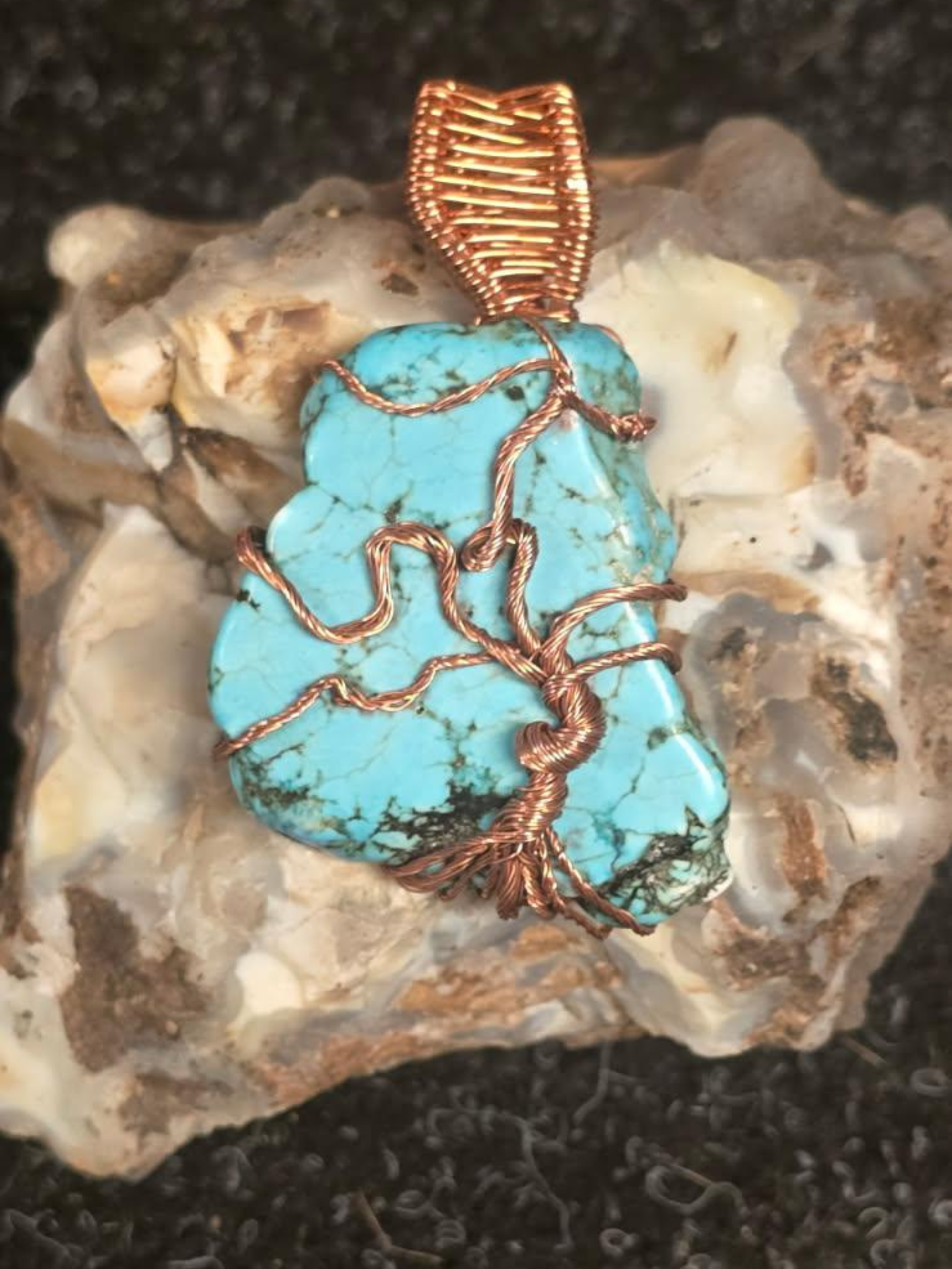 River Spirit Turquoise Pendant