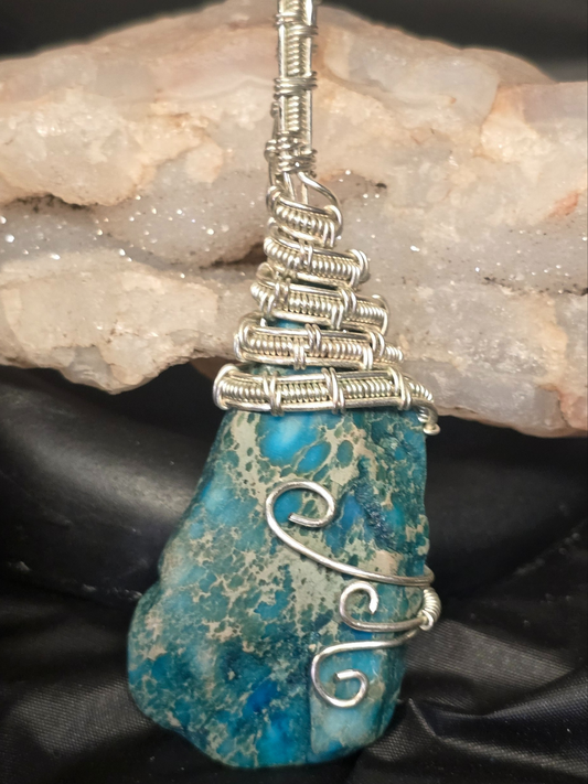 Azure Cascade Pendant
