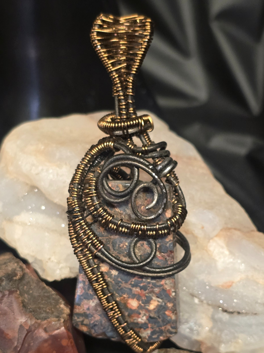 Earthbound Spiral Jasper Pendant